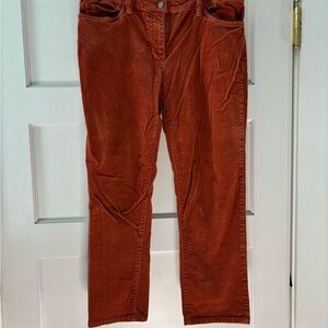 Eileen Fisher Terracotta Corduroy Trousers